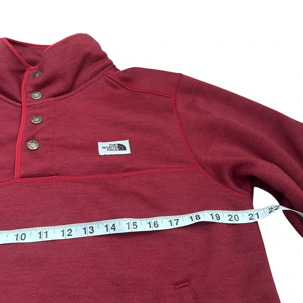 The North Face Mens Sherpa Patrol‎ Snap Pullover Red Gorpcore Hiking Medium
